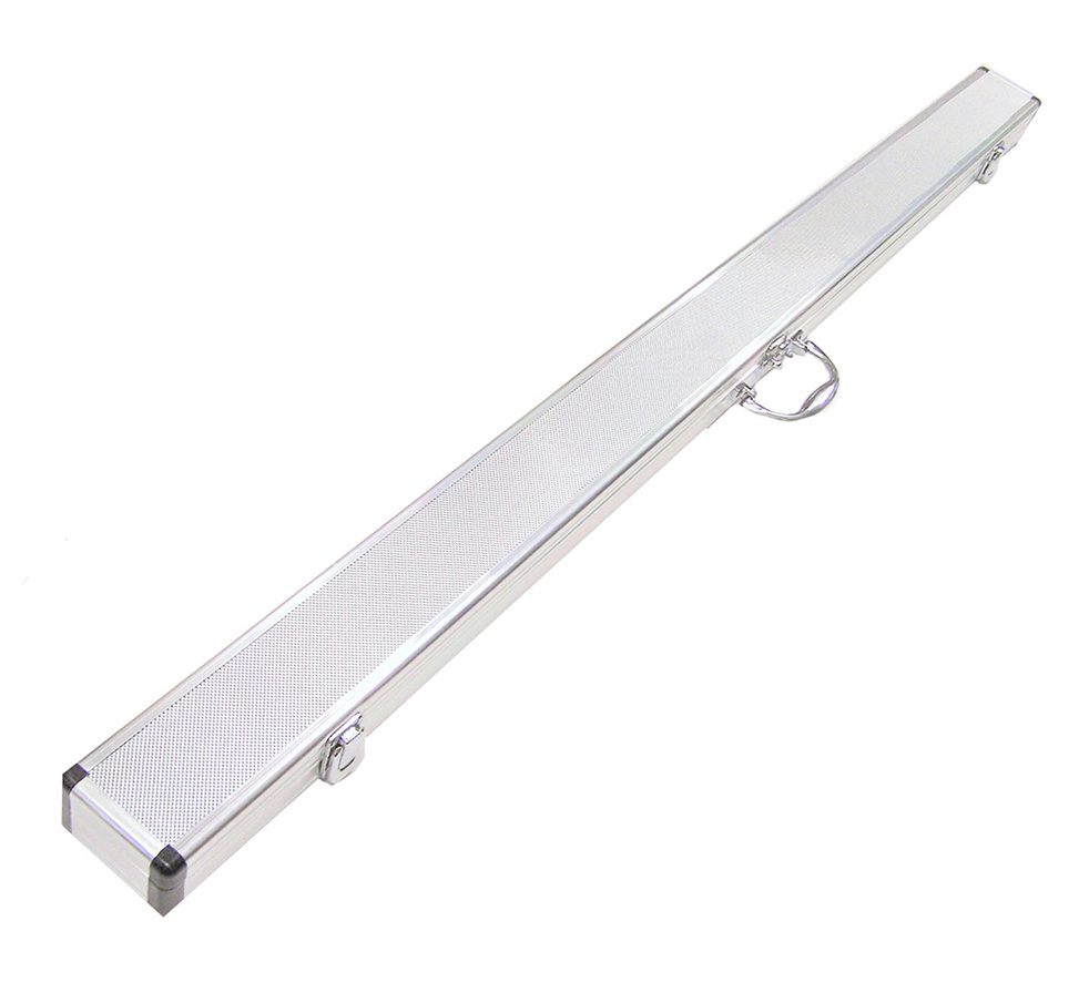 aluminium 3 4 cue case Silver